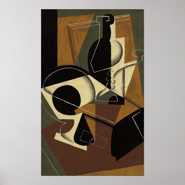 Gris - Kafe och Flaska Poster (Framsidan)