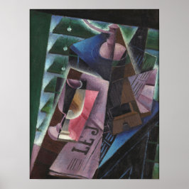 Gris - Kaffe, kvarn och glas 1915 Poster