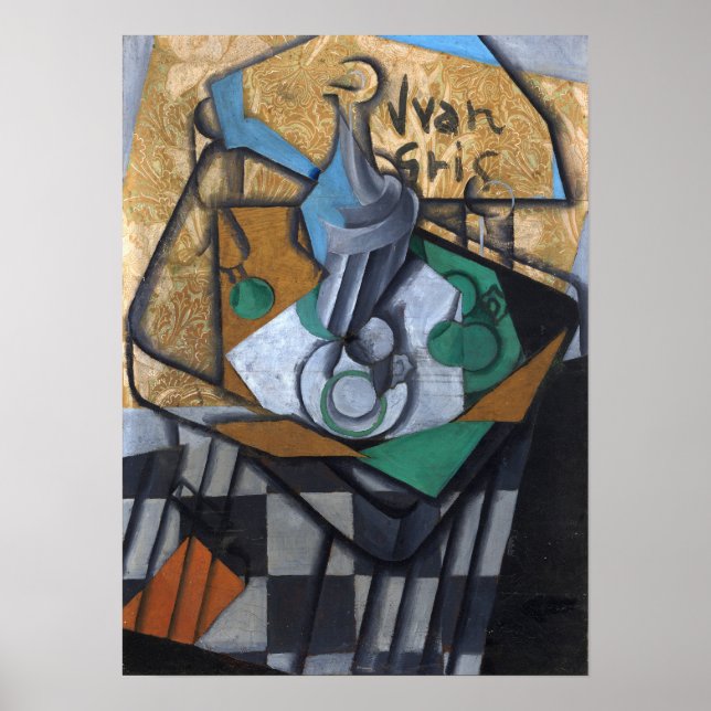 Gris - Kanna koppar och glas Poster (Framsidan)