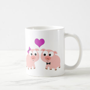 Gris kärlek kaffemugg