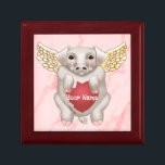 Gris Kärlek Minnesask<br><div class="desc">Gris Kärlek Gift Box, Flies Gris Valentine Heart kläder, Heart t-shirts, Valentine gifts by ArtMuvz Illustration.Om du vill lägga till ditt namn eller lägg till text i stället. Funny flygande Gris Valentine Heart t-shirt, kläder och presenter, tote bag, mugg, Valentine gifts. Unik romantisk slips, hjärtbindare, hatt, musepad. Få redo till...</div>