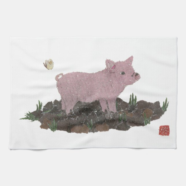 Gris Kökshandduk (Horisontell)