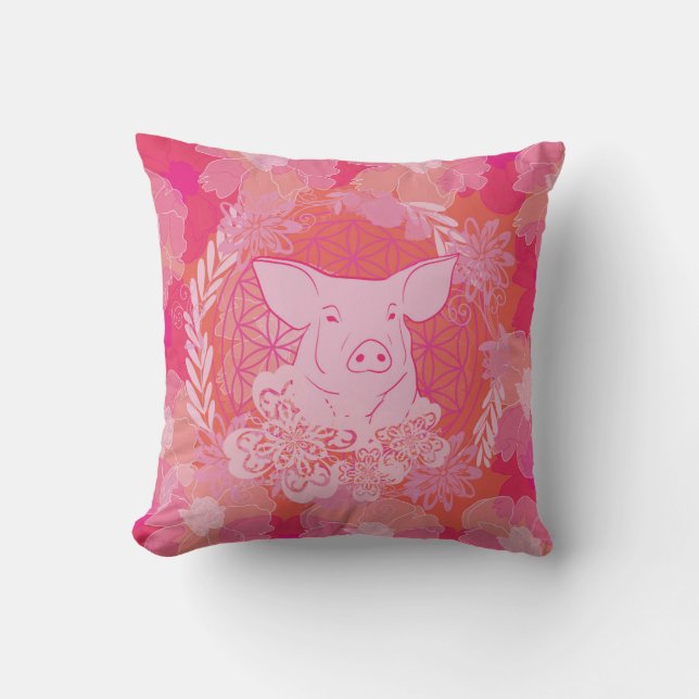 Gris - Livslångt liv Kudde (Framsida)