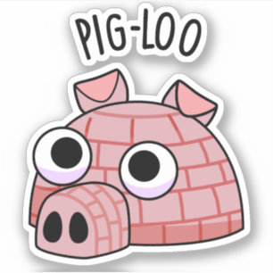 Gris-loo Funny Igloo Pun Klistermärken