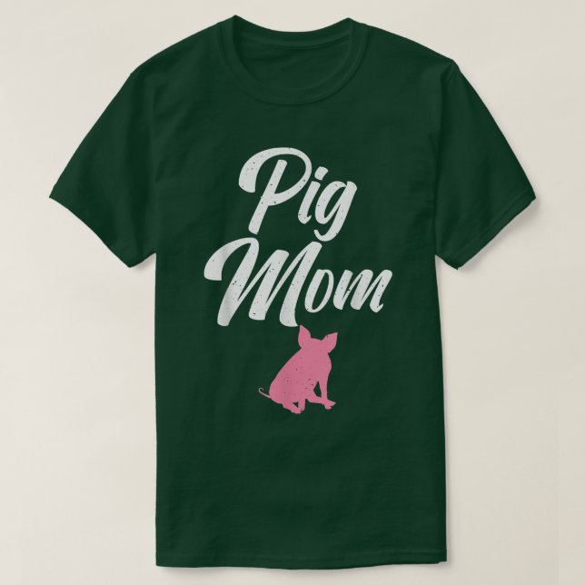 Gris Mamma Gris ägare Gris Farmer Gris Mor T Shirt (Design framsida)