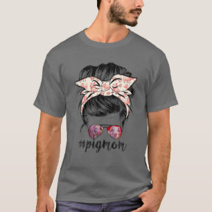 Gris Mamma Messy Hair i Bun Bandana Gris Mamma T Shirt