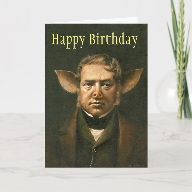 Gris Man Birthday Card Kort (Framsida)
