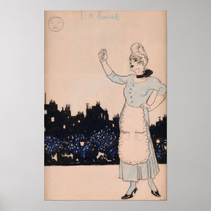 Gris - Månen 1908 Poster