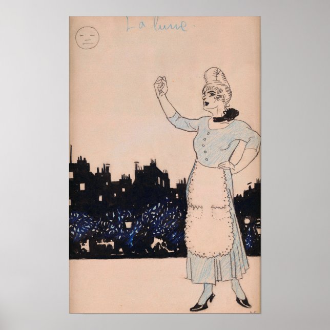 Gris - Månen 1908 Poster (Framsidan)