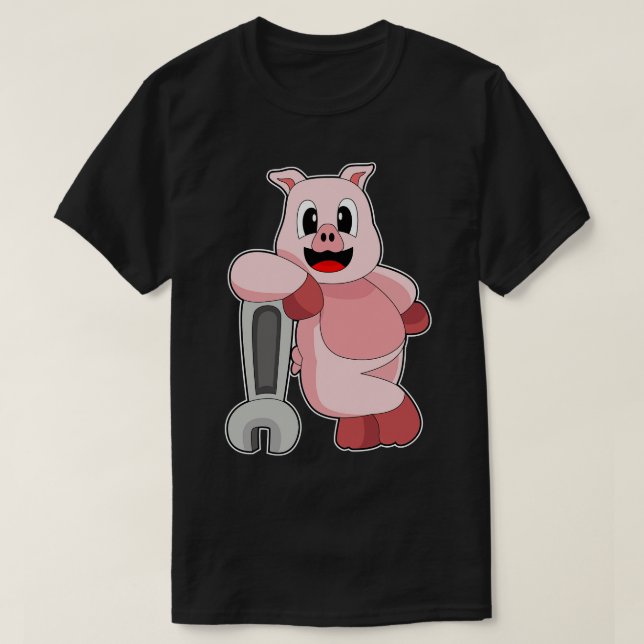 Gris Mechanic Wrench T Shirt (Design framsida)