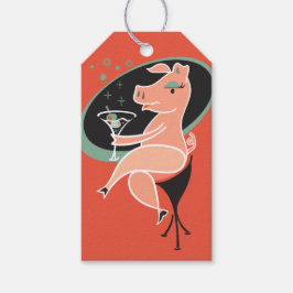 Gris med Martini Presentetikett