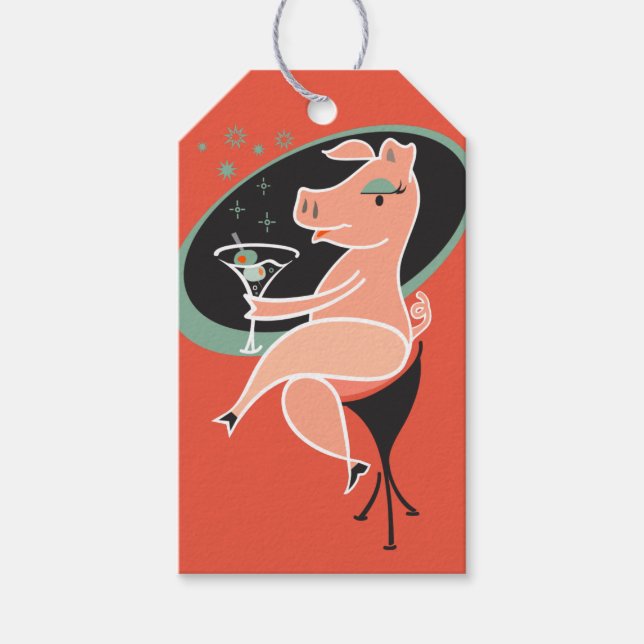 Gris med Martini Presentetikett (Framsidan)