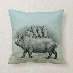 Gris med Piglets Kudde