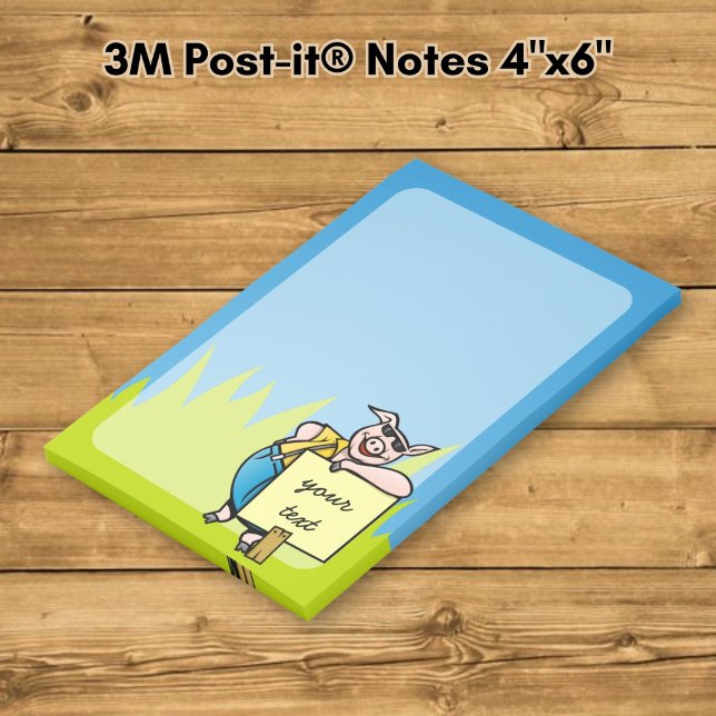 Gris med skylt post-it block (Skapare uppladdad)