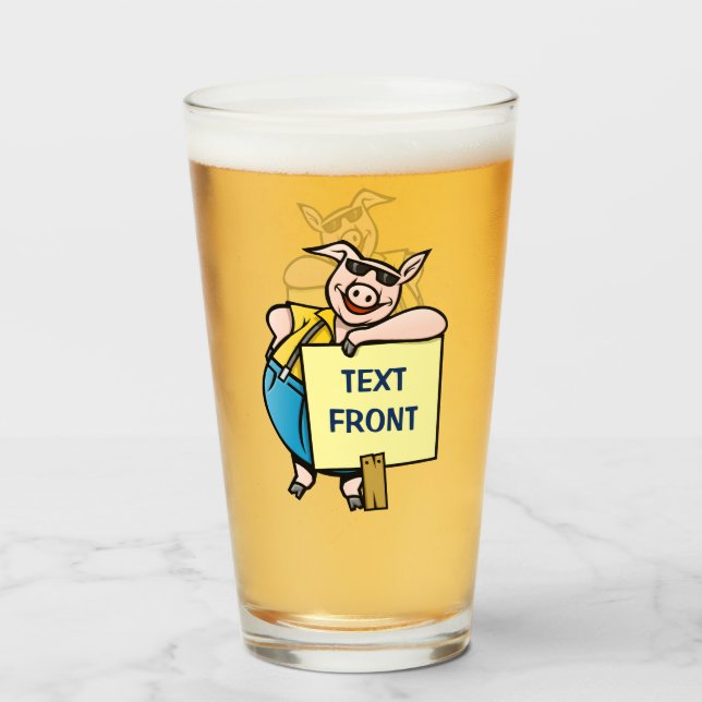 Gris med tecken glaskopp (Framsida fylld)