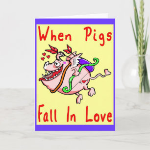 Gris minskar i Kärlek Valentine Helgkort