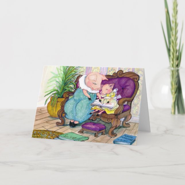 Gris momma och Clara-exemplar Kort (Framsida)