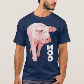 Gris Moo Funny Cow 4589 T Shirt