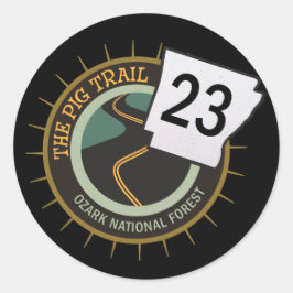 Gris-motorväg 23 Arkansas-motorcykelväg Runt Klistermärke