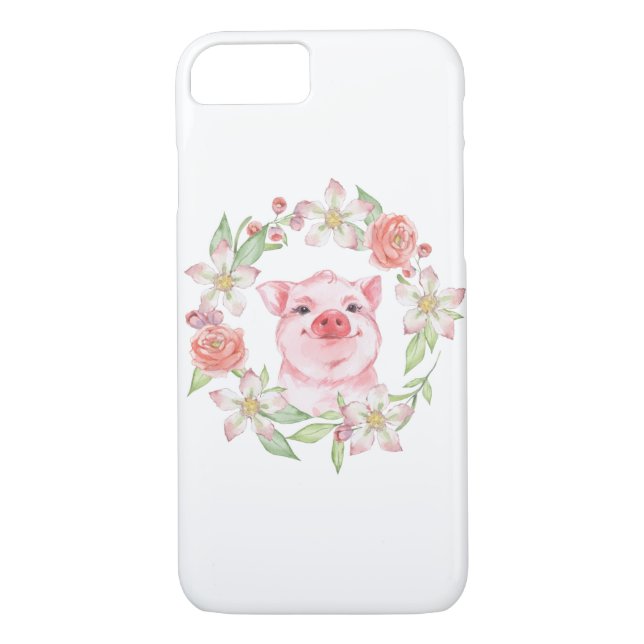 Gris och blommor Case-Mate iPhone skal (Baksida)