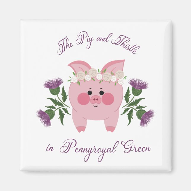 Gris och Thistle Magnet (Framsidan)