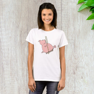 Gris på en sväng t shirt