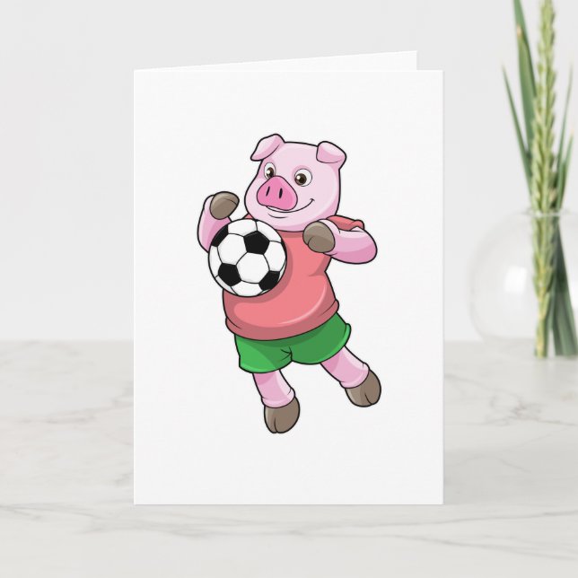 Gris på fotbollssporter kort (Framsida)