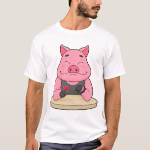 Gris på Poker med Poker-kort T Shirt