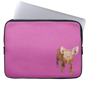 Gris på Rosa Laptop Sleeve