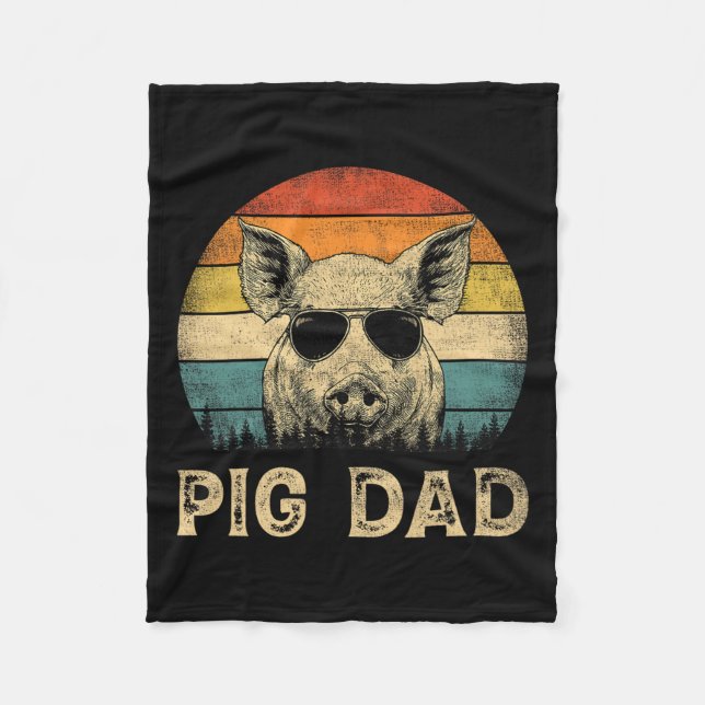Gris pappa Gris älskare Pappa Fars dag  Fleecefilt (Framsidan)