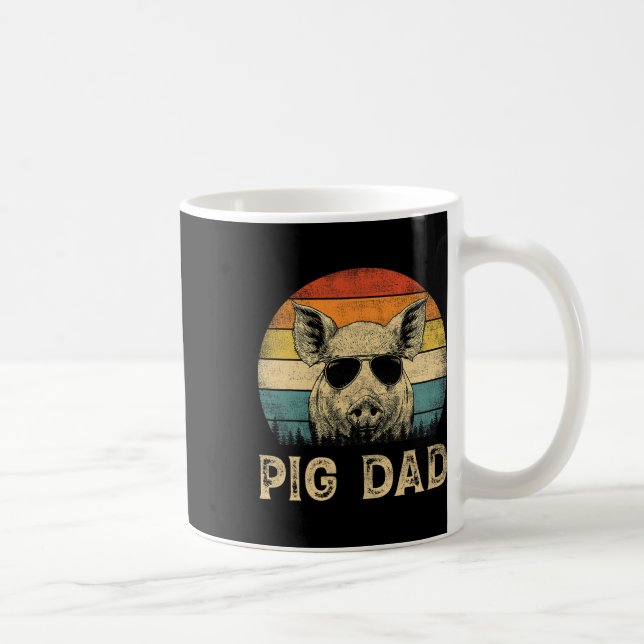 Gris pappa Gris älskare Pappa Fars dag  Kaffemugg (Höger)
