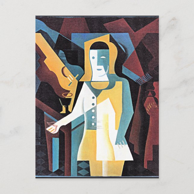 Gris - Pierrot Vykort (Framsida)