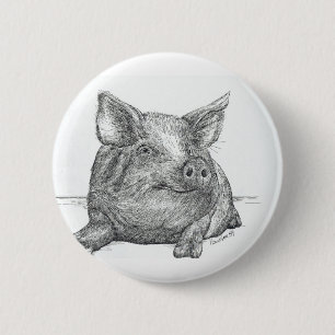 Gris Piglet Knapp