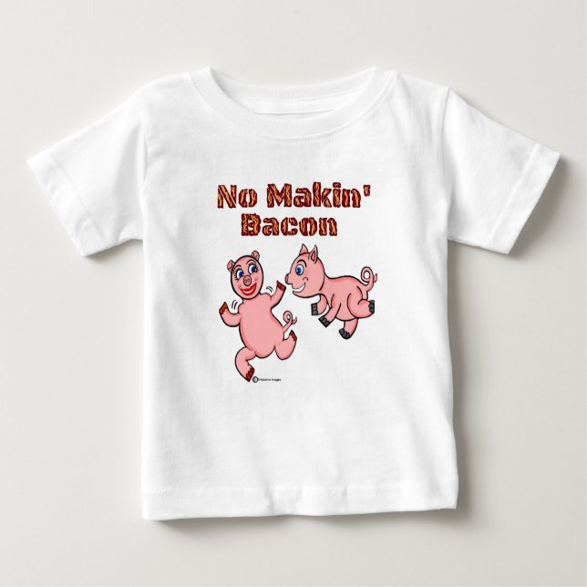 Gris Piglet No Baking Bacon T Shirt (Framsida)