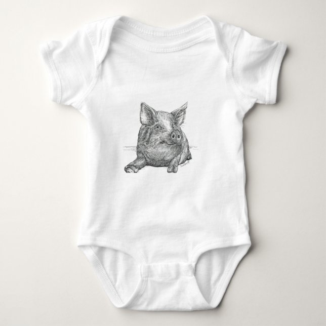 Gris Piglet Tee Shirt (Framsida)