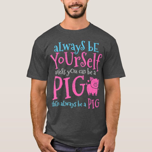 Gris Pigsty Farm Farmer Butcher Gris Kött Cute T Shirt (Framsida)
