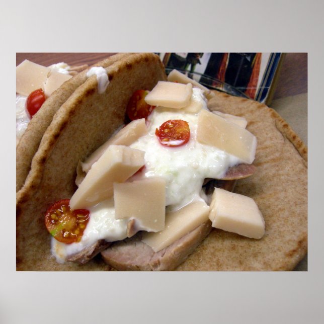 Gris pita-smörgås poster (Framsidan)