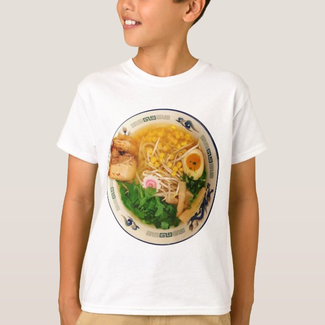 Gris Ramen Noodle Soppa T-shirt (Framsida)