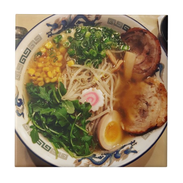 Gris Ramen Noodles Kakelplatta (Framsidan)