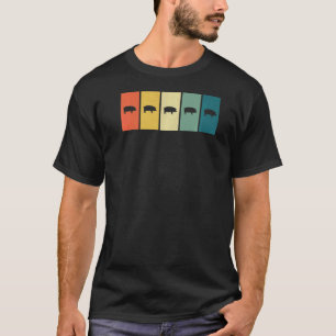 Gris Retro Sunset Farmer T Shirt