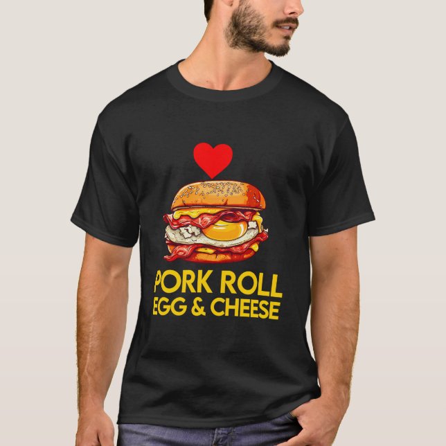 Gris Roll Egg och Cheese New jersey Pride Nj Foodi T Shirt (Framsida)