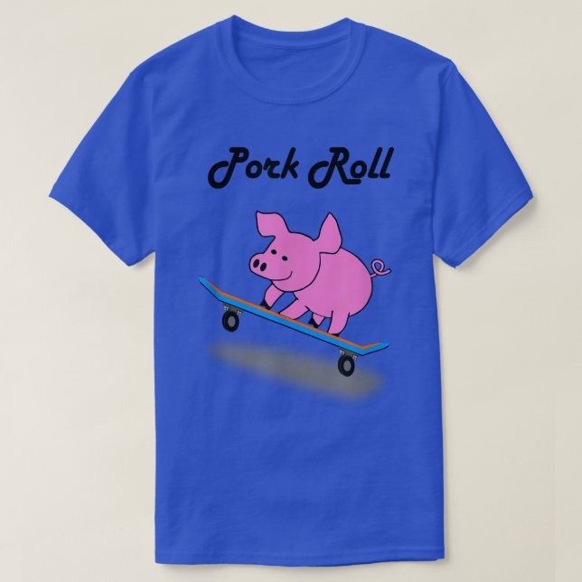 Gris Roll Funny Skateboard Gris Shirt T Shirt (Design framsida)