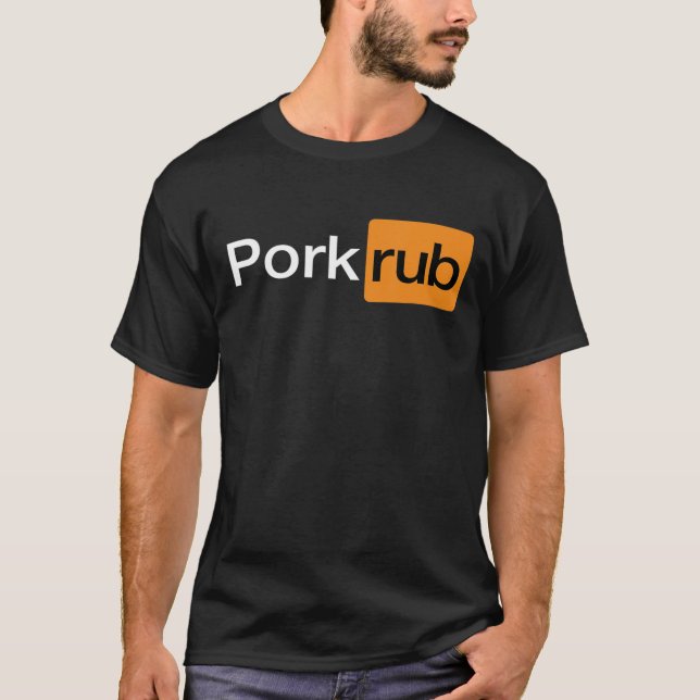 ’Gris Rub’ Funny BBQ Barbecue T Shirt (Framsida)