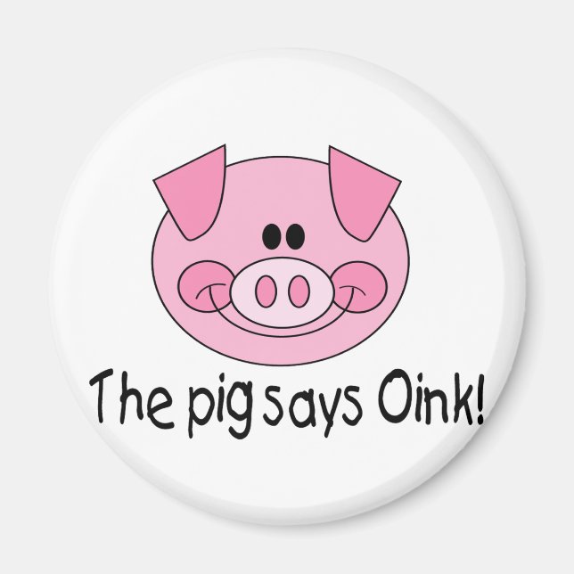 Gris säger Oink Magnet (Framsidan)