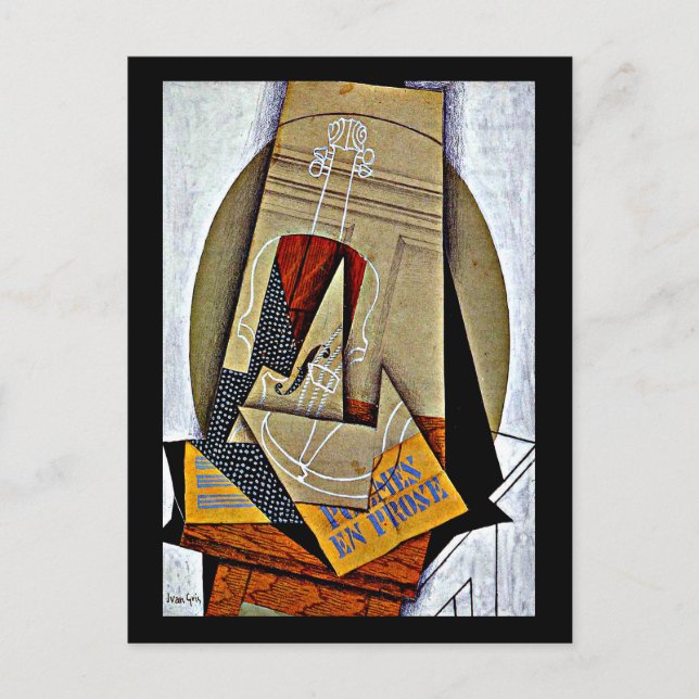 Gris - Sammansättning med Violin Helg Vykort (Framsida)