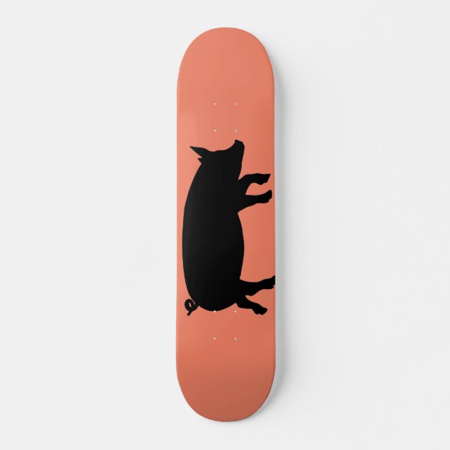 Gris Silhouette Mini Skateboard Bräda 18,5 Cm (Framsida)