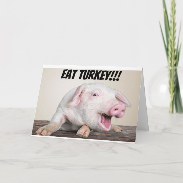 GRIS SJÖSS ***TURKIET** VID THANKSGIVING HELGKORT (Framsida)