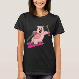 Gris Skier Ski T Shirt