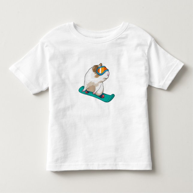 Gris Snowboarder Snowboarder T Shirt (Framsida)
