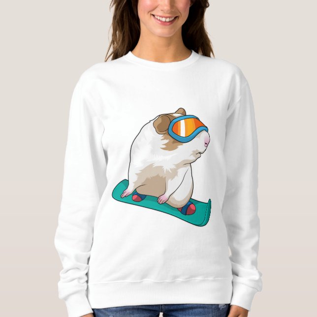 Gris Snowboarder Snowboarder T Shirt (Framsida)